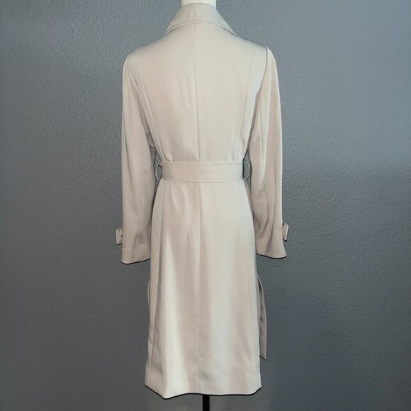 KORADIOR CLASSIC BEIGE DOUBLE BREASTED BELTED TRENCH COAT WOMEN'S EU 40 = US 10 - Picture 8 of 13
